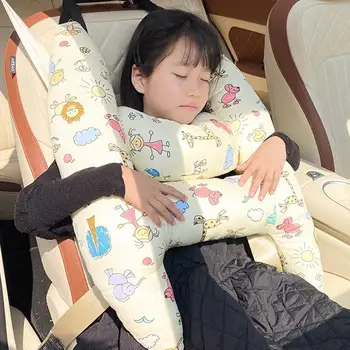1 Set Drăguț Copil Și Adult Masina De Dormit Gât Cap Suport H-Formă De Turism Pernă Pernă Scaun Auto De Siguranță Pernă Pentru Gât Copilului Femei