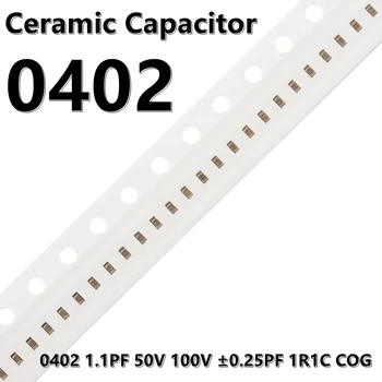(100buc) 0402 1.1 PF 50V 100V ±0.25 PF 1R1C COG 1005 SMD Condensatoare Ceramice