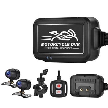 1080P Dual Motocicleta aparat de Fotografiat Impermeabil de Conducere Recorder HD Noapte Video Recorder Pentru Motociclete Motocross de Conducere