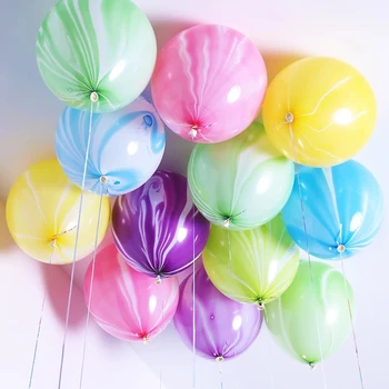 10buc 10 Inch Agat Marmură Latex, Baloane Colorate Nunta Petrecere de Ziua Decor Baloane pentru Copii Jucarii Aer Heliu Globos