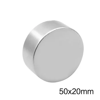 1buc 50x20mm N35 magnet Neodim disc 50x20 mm NdFeB Dia Puternic Mari Magnetice Magneți Pentru Ambarcațiuni 50*20 mm