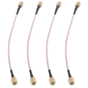 4buc 6.5 Inch Lungime SMA tată Să-SMA Male Conector Cablu Coadă