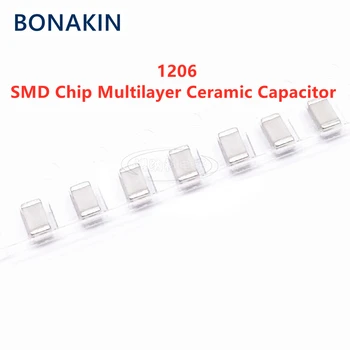50PCS 1206 220PF 50V 100V 250V 500V 1000V 2000V ±5% 221J C0G NPO SMD Chip Condensator Ceramic Multistrat