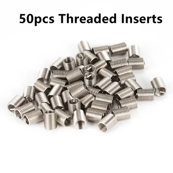 50PCS Fixare Inserții Filetate M6 1.0 2.5 D Sârmă din Oțel Inoxidabil Helicoil elemente de Fixare Hardware-ul de Reparații Șurub Manșon Set