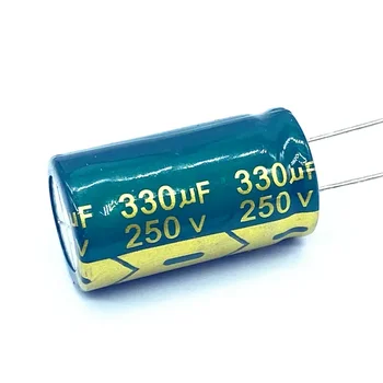 5pcs/lot de înaltă frecvență joasă impedanță 250v 330UF aluminiu electrolitic condensator dimensiune 18*30 de 330UF 20%