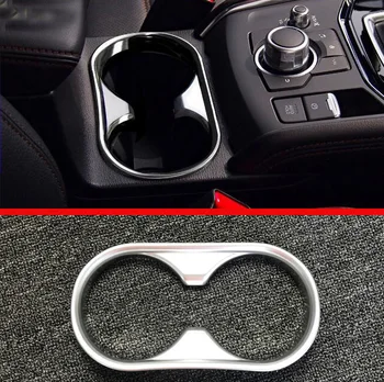 ABS Pearl Chrome Interior Interior Suport pahare Capac Ornamental Pentru Mazda CX-5 CX5 2017 2018 2019 Accesorii Auto Autocolante W4