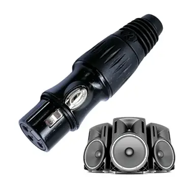 Audio Adaptor 3 Pin Jack Stereo Plug De Sex Feminin Pentru Căști Difuzor Conector Audio Cablu Adaptor Negru Microfon Mufă Pentru