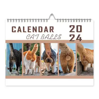 Cat Mingea Calendar Pisici Amuzante Calendar Hârtie Groasă Lunar Cat Calendar De Perete Pisici Drăguț Degeaba Calendar Pentru Biroul De Acasă La Școală