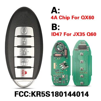 CN021015 Aftermarket Smart Key Pentru Infiniti JX35 Q60 QX60 KR5S180144014 la Distanță Telecomanda 433Mhz 4A / ID47 Cip Același S180144320