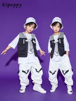 Copiii Hip-Hop Trendy Haine Băiat Rochie Vesta Hip-Hop, Un Brand De Moda Costum