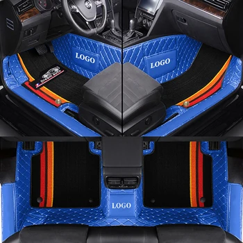 Dublu Auto Covorase Pentru Toyota Highlander 5seat 2015-2018 Duble Covorase Auto Set Complet Accesorii de Interior Logo-ul Personalizat Covor