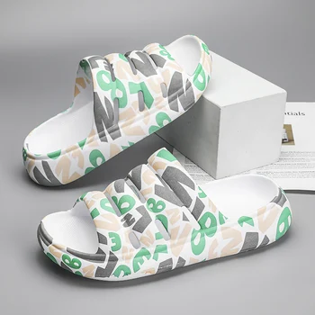 Oamenii Slide-uri de Sandale la Modă de Vară pentru Bărbați Papuci de Plaja Respirabil Non-alunecare Flipper Ultralight Bărbați Flip-Flops Pantofi de Interior