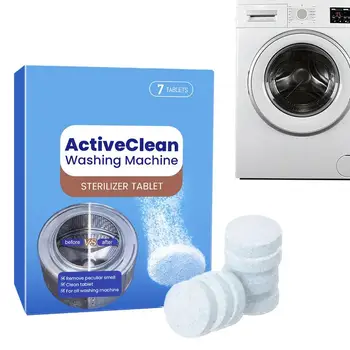 Spălătorie de Mașini de Curățare Tablete de 7 BUC mașină de Spălat Curat Miros de Curățare Tablete în condiții de Siguranță de Curățare Profundă Deodorant Spălat Tablete