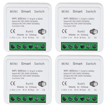 Wifi Smart Switch Întrerupător de Lumină, APLICAȚIA de Control de la Distanță, Control Vocal, Modul de DIY, Funcție Timer, Control LAN, 2 Mod de 16A