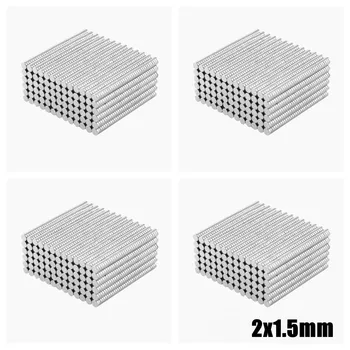 100~5000pcs 2x1.5 mm Magneți Puternici 2mm x 1,5 mm Rotund Mic Magnet Permanent 2x1.5mm Subțire Magnet Neodim Puternic 2*1.5