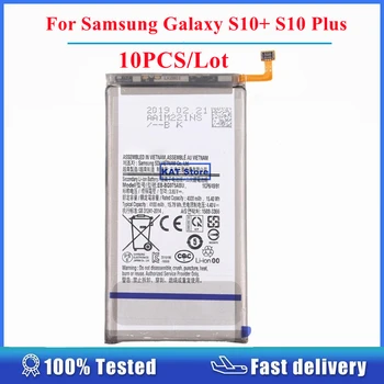 10BUC Mult Pentru Samsung Galaxy S10 Plus S10+ SM-G975 4100mAh EB-BG975ABU Li-ion Baterie Înlocuire Piese de Schimb