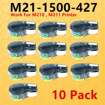 10PK Noua Versiune cu CIP Eticheta BANDA M21-1500-427 de Vinil, Pânză de Patch Panel-uri și Sârmă și Cablu Etichete Pentru M210,M211 Printer