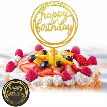 12Pcs Sclipici Happy Birthday Cake Topper Prajitura Desert Consumabile Decor Tort de Decorare Ziua de nastere Fericit Consumabile