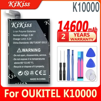 14600mAh KiKiss pentru Oukitel k10000 Baterie Noua Real de Înaltă Calitate Baterie Baterie de Rezervă Pentru Oukitel k10000