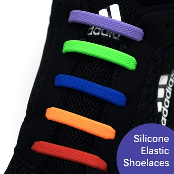 16pcs/Lot Leneș Pantofi Accesorii Elastice de Silicon, Sireturi Șiret Copii Creative Adult Adidași Rapid Nu Lega Șireturile de Cauciuc