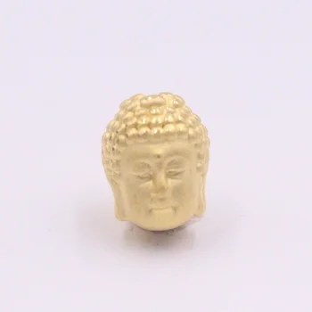 1BUC Real 999 24k Aur Galben Pandantiv Pentru Femei 3D Binecuvânteze Dublu Partea Buddha Pandantiv Cap de 0.8-0.9 g
