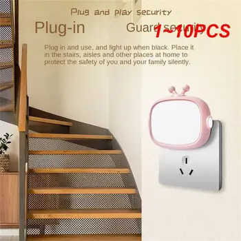 1~10BUC Dormitor Patul de Iluminat Lampa de Perete Tip Plug-in de economisire a Energiei a Comuta Setarea de Timp Inteligent de iluminare controlat