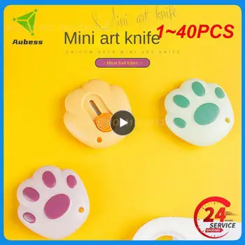 1~40PCS Kawaii Laba Pisica Mini Utilitarul de Cuțit de Hârtie Drăguț Cutter Cuțit de Buzunar Express Cutie Deschizator de Plicuri Cuțit de Papetărie coreeană