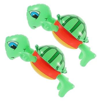 2 buc Noutate Turtle Balon PVC Gonflabile Turtle Creative Turtle Umfla Animale Balon Gonflabil