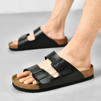 2022 Vara De Origine Non-Alunecare Papuci De Baie Plaja Pantofi De Brand Șlapi Bărbați În Aer Liber Sandale Plate Om Acasă Interioară, Tobogane Respirabil