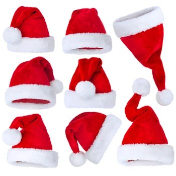 2023 Anul Nou Gros Pălărie De Crăciun Adulți Copii Decoratiuni De Craciun Pentru Casa De Crăciun Moș Crăciun Cadouri De Crăciun Decor De Iarna Capace