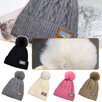 2023 Iarna Noi de Pluș Și Calde de Lână Pălărie Versiunea coreeană Arată Minimalist Mici la Modă Fata Rece Pălărie Pălărie Femei Kni G4Q3
