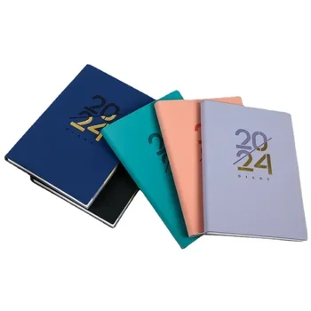 2024 Engleză/Spaniolă Notebook Programul De Zi Cu Zi 365 De Zile Notebook 156 Pagini De Jurnal Cartea 14.5x21cm