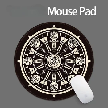220mm Rotund Mouse Pad Rezistent la murdărie Birou Pad Laptop Mouse pad pentru Birou Calculator Tastatură Non-Alunecare de Cauciuc Birou Chinoiserie