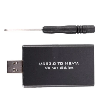 2X MSATA La USB USB 3.0 SSD MSATA Cabina de USB3.0 La MSATA Cazul Hard Disk Adaptor M2 SSD HDD Extern Cutie HDD Caz
