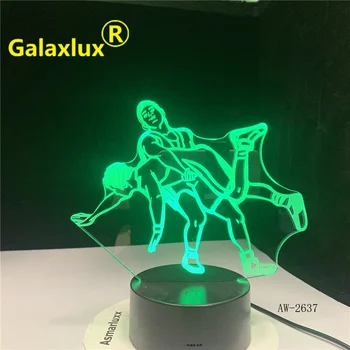 3D LED Lampă de Lupte Judo Lampa cu Lumini de Noapte USB Lumini Creativ Cadou de Vacanță de Birou LED-uri pentru Office Home Living Decorul Camerei 2637