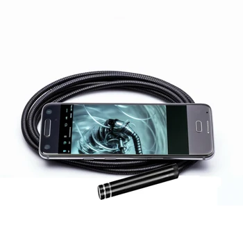 5.5 mm 7mm Obiectiv Endoscop cu USB C Adaptor pentru Telefon Android rezistent la apa Camera Endoscop cu 1m, 2m, 5m, 10m de Cablu