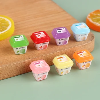 5 buc Mini-Supermarket alimentar Bea casă de Păpuși în Miniatură Simulare de Gheață Crema de Budinca de Casa Papusa Accesorii de Jucarie