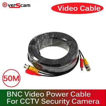 50M BNC CCTV Accesorii Video BNC Cablu de Alimentare Pentru CCTV AHD Camera de Supraveghere a Sistemului de Securitate