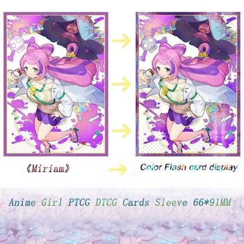 50PCS/PACHET WS PTCG DTCG Carduri Maneca Fată Anime Figura Lono Miriam Cosplay Culoare Flash Card Mâneci de Protecție Caz Acoperire