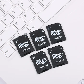 5Pcs Micro SD Trans Flash TF SD SD HC Card de Memorie, Adaptor Convertor Negru