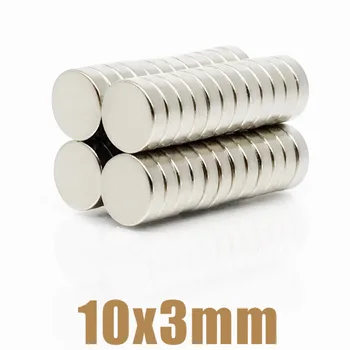 5~200pcs Permanenți NdFeB Super-Puternici Magneți Puternici 10x3 mm N35 Rotund Magneți 10x3mm Magnet Neodim Dia 10*3 mm Circular10