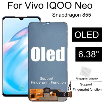 6.38 OLED Pentru VIVO IQOO ENO Snapdragon 855 / Y7S Display LCD Touch V1936A V1936T Ecran Înlocuirea Ansamblului Accesoriu