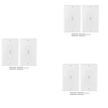 6 Pack Cauciuc Flexibil De Perete Manșon Se Introduce Cu Decorator Placa De Perete, 1-Banda Trece Prin Placa De Joasă Tensiune Cabluri