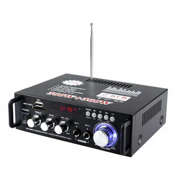 600W HIFI Auto Amplificator Audio Stereo de Putere Compatibil Bluetooth FM Radio 2 CANALE Home Theater Amplificatoare Mini Amplificador 12V/220V