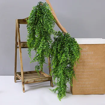 90cm Simulare Verde persan de Iarbă Agățat de Perete Rattan Gradina Decor Artificial Feriga de Plante de Viță de vie Nunta Fondul Decor