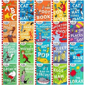 Aleatoare 10 Cărți De Dr. Seuss Series Poveste Interesantă Carte Cu Poze De Copii Limba Engleză Lectură Înainte De Culcare, Copii, De Învățare Carte