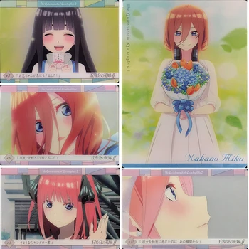 Anime Nakano Ichika Chintesența Quintuplets Nakano Nino Nakano Miku Nakano Yotsuba colectie carte de joc de Bord card