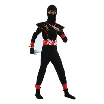 Baieti Ninja Bodysuit Japonia Desene animate Anime Cosplay, Costume Copii Halloween Costume de Performanță cu Arme de Recuzită Accesorii