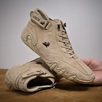 Barbati Adidasi 2023 Nou Pantofi Casual Sex Masculin High Top Adidași De Iarnă Caldă Designer De Moda Mocasini Dantela Sus Pantofi Pentru Bărbați Bocanci