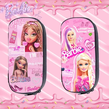 Barbie Pen Sac Kawaii Elevii Pungi de Depozitare de mare capacitate Portabil sac de cosmetice la Modă Film Decorare Fete Dulci Copii Cadou